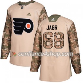 Adidas Maillot de Hockey Philadelphia Flyers Jaromir Jagr 68 2017-2018 Camo Veterans Day Practice Authentic - Homme